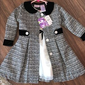 BlueBeri Toddler girl Dress and jacket combo!